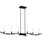 Quoizel Oakley Linear Chandelier 6 Lights Earth Black OAK644EK - alternate 1